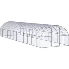 vidaXL hønsehus 3x12x2 m galvaniseret stål