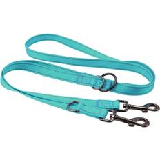 Dogman Nylonkoppel Iris multi Turkos M 200cm