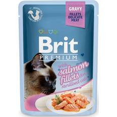 Brit Kissa Lemmikit Brit Premium Gravy with Salmon Fillets 85g