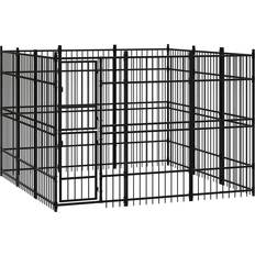 vidaXL Outdoor Dog Kennel Steel 8.29