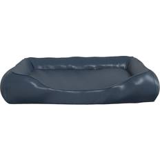 vidaXL Dog Bed Dark Blue 80x68x23 Faux Leather