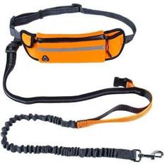 Fleksibel hundesnor med bæltetaske, Orange