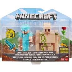 Minecraft steve figur Mattel Minecraft Creer Un Block Steve & Golem