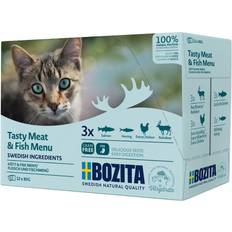 Bozita kött i sås Bozita Multibox Kött & Fisk I Sås 12X85G