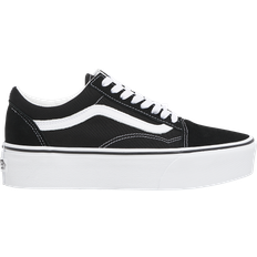 Old skool platform vans black and white best sale