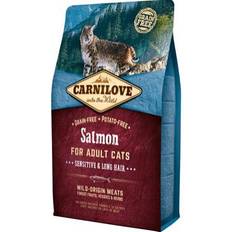 Carnilove Croquettes Pour Chat Adult À Poils Longs Au Saumon - 2 kg