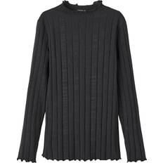 Name It Nkfnoline Ls Slim Top - Schwarz