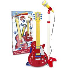 Electronic guitar Bontempi Bontempti Electronic Rock Guitar With Stage Microphone Red