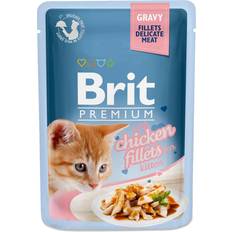 Brit Gatto Animali domestici Brit Premium Kitten Filetti di Pollo per Gattini