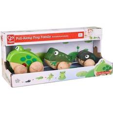 Wooden Toys Pull Toys Hape dragleksak grodfamilj