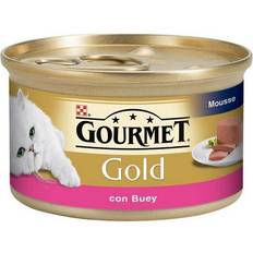 Mascotas Purina Gourmet Gold Mousse Con Buey 24 x 85 g