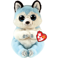 Günstig Stofftiere TY Beanie Baby (Beanie Bellies) THUNDER the Blue & White Husky Dog (6 inch)