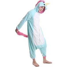 Kigurumi Maskerad Sazac Blå Enhörning Kigurumi Medium