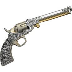 Cowboy pistol MOM Pistol My Other Me Sølvfarvet Cowboy mand Steampunk Foam (39 x 5 x 4 cm)