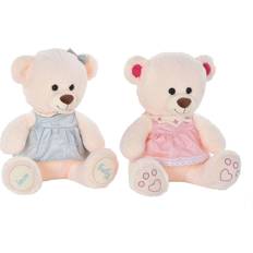 Dkd Home Decor Bjørnebamse Beige Pink Polyester Grøn Børns Bjørn (2 enheder)