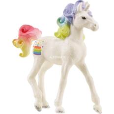 Unicorns Figurines Schleich Collectible Unicorn Rainbow Cake 70742