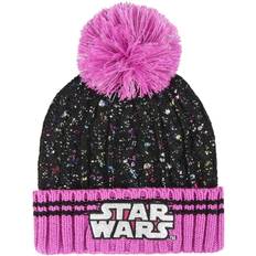 Negro Gorros Cerda Star Wars Logo Pompom Beanie