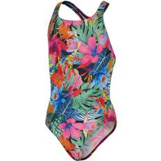 Speedo Digital Allover Medalist Girls Swimsuit Bl/vtlblu/ecst/pspl/spgrn/horg