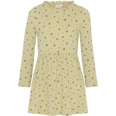 Minymo Long Sleeved Dress - Gray Green
