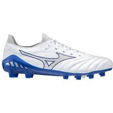 Nylon Scarpe da calcio Mizuno Morelia Neo III Beta Elite FG - White/Reflex Blue