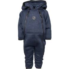 1-3M Fleeceklær Lindberg Bormio Babyoverall - Navy