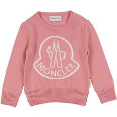 9-12M - Jungen Strickpullover Moncler Branded Knitted Sweater - Pink