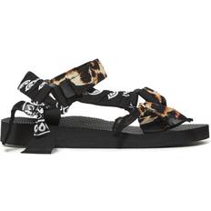 Arizona Love Flat Sandal - Leopard Print/Black