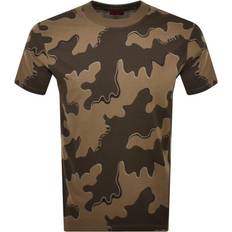 HUGO BOSS Dame T-shirts HUGO BOSS Relaxed-fit T-shirt in cotton with camouflage print