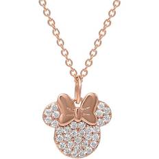 Disney Smycken Disney Minnie Mouse Necklace - Rose Gold/Transparent