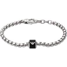 Emporio Armani Bracelet - Silver/Black