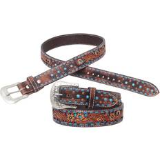 Blue - Women Belts Circle Y Bronco Texas Belt Unisex