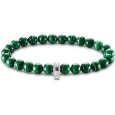 Malakit Smycken Thomas Sabo Charm Bracelet - Silver/Malachite