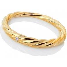 Hot Diamonds HD X JJ Entwine Ring - Gold/Diamond