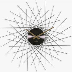 Acctim Lohne Metal Wall Clock, Black Wall Clock