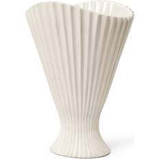 Kivi Sisustusyksityiskohdat Ferm Living Fountain Maljakko 30,5 cm Off White