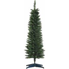 Plastic Christmas Trees Homcom Slim Artifical Green Christmas Tree 150cm