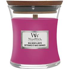 Red Scented Candles Woodwick Wild Berry and Beets Scented Candle