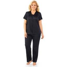 Exquisite Form Plus Women's Short Sleeve Pajama by Exquisite Form in Midnight (Size 1X)