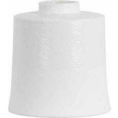 Hill Interiors White With Grey Detail Large Cylindrical Ceramic Vase