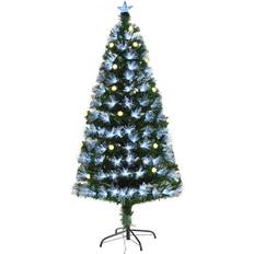 Homcom Pre-Lit Artificial Green Christmas Tree 150cm