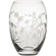 Royal Scot Crystal Meadow Flowers Medium Barrel Vase