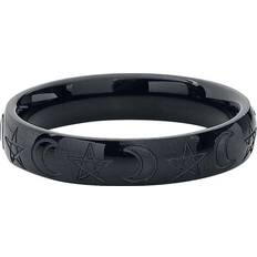 Etnox etNox Mond und Pentagramm Ring Unisex