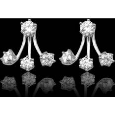 Crystal Double Drop Earrings