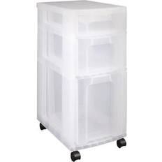 Really Useful Really Useful Plastic 3 Drawer Storage Tower Clear Storage Box