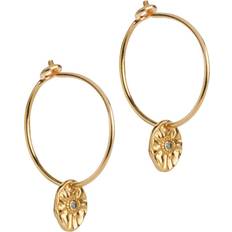 ENAMEL Copenhagen Mini Esma Hoops - Gold/Blue