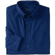 Shirts Men's Big & Tall KS Signature No Hassle Long-Sleeve Button-Down Collar Dress Shirt by KS Signature in Midnight (Size 35/6)