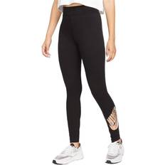 Nike Womens/Ladies Essential Printed High Waist Sports Leggings (Black)