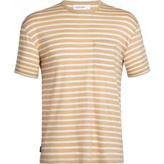 Icebreaker Granary Stripe Homme - Sand/Ecru