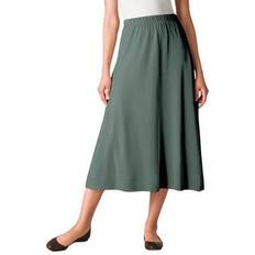 Woman Within Women Sweaters Woman Within Plus Women's 7-Day Knit A-Line Skirt in Pine (Size 6XP)