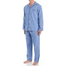 Black - Men Pajamas Hanes Men Big Broadcloth Pajama Set 39645-XX-Large (Blue)